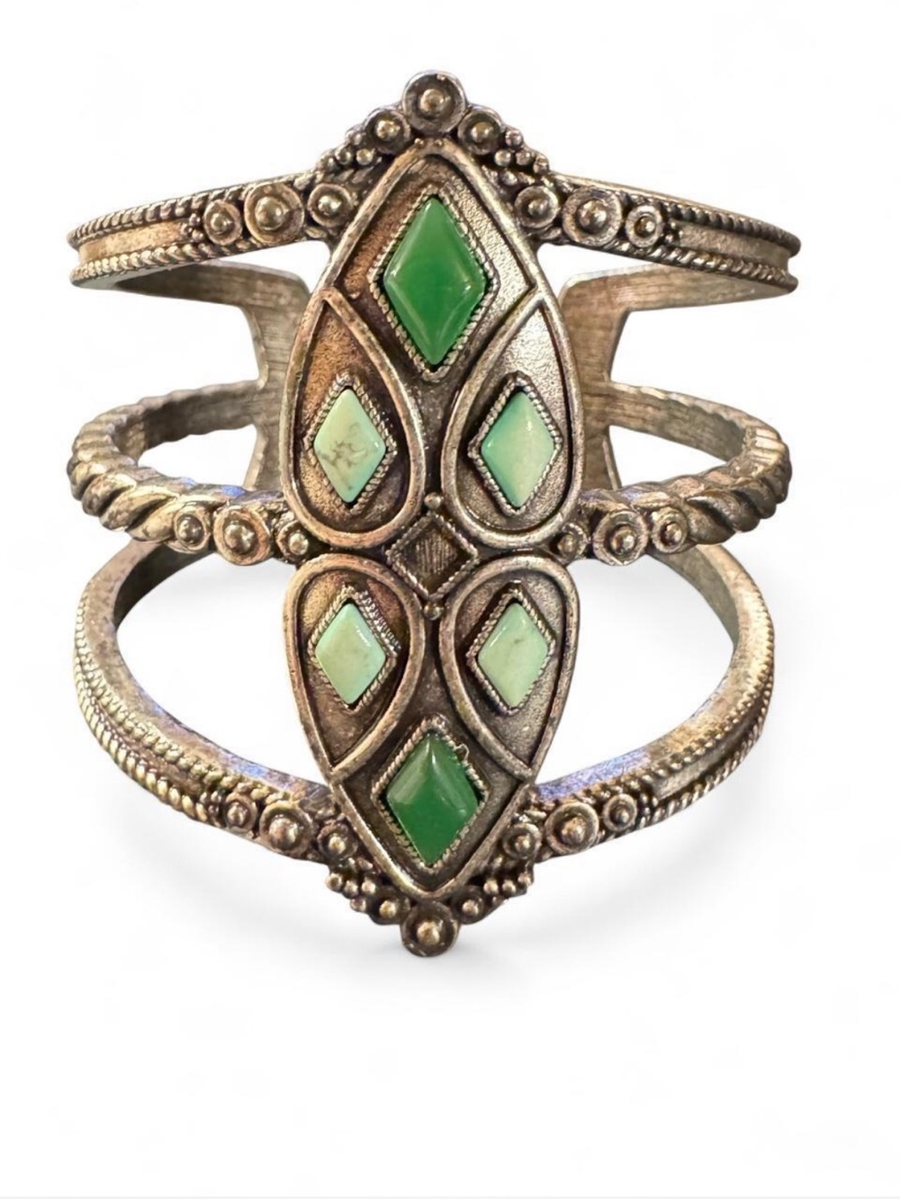 Lucky Brand Antique Silver-Tone Cuff
